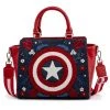 Loungefly Marvel - Captain America Floral Shield Crossbody Bag