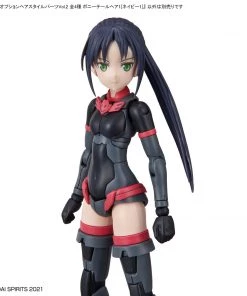 Bandai Japan Gundam Bandai Hobby 30 Minute Sisters: Option Parts Set 4 - Ponytail Hair Style Navy 1 Model Kit