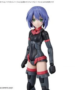 Bandai Japan Gundam Bandai Hobby 30 Minute Sisters: Option Parts Set 4 - Medium Hair Style Purple 1 Model Kit