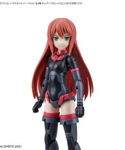 Bandai Japan Bandai Hobby 30 Minute Sisters: Option Parts Set 4 - Long Hair Style Red 2 Model Kit Gundam