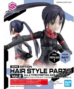 Bandai Japan Gundam Bandai Hobby 30 Minute Sisters: Option Parts Set 4 - Ponytail Hair Style Navy 1 Model Kit