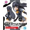 Bandai Japan Gundam Bandai Hobby 30 Minute Sisters: Option Parts Set 4 - Long Hair Style Black 1 Model Kit