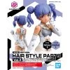 Bandai Japan Bandai Hobby 30 Minute Sisters: Option Parts Set 4 - Twin Tail Hair Style Purple 1 Model Kit Gundam