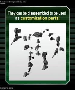 Bandai Japan Bandai Spirits 30MM - Mass Produced Sub Machine Gun Extended Armament Vehicle 11 Model Kit Gundam