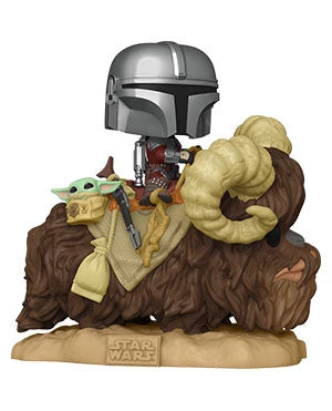 Funko Pop! Star Wars: The Mandalorian - Mandalorian On Bantha (with The Child) 1 Funko Pop! Star Wars: The Mandalorian - Mandalorian On Bantha (with The Child)