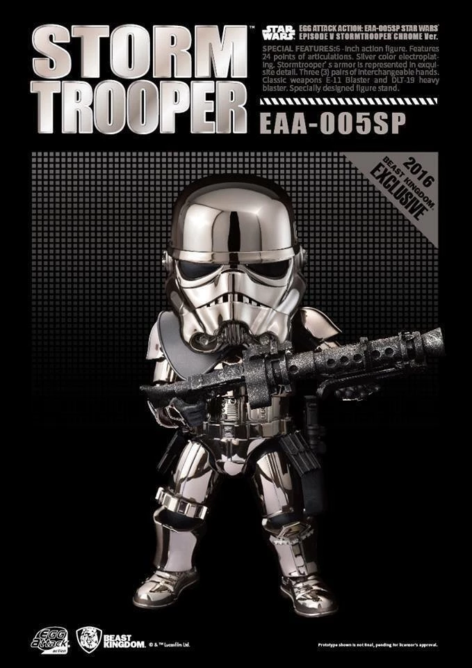 Beast Kingdom Star Wars Egg Attack EAA-005SP Chrome Stormtrooper (2016 SDCC Exclusive) 1 Beast Kingdom Star Wars Egg Attack EAA-005SP Chrome Stormtrooper (2016 SDCC Exclusive)