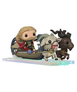 Funko Pop! Marvel: Thor Love And Thunder - Goat Boat With Thor, Toothgnasher & Toothgrinder