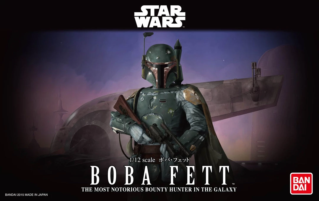 Bandai Japan Gundam Bandai Hobby Star Wars Boba Fett 1/12 Model Kit 2 Bandai Japan Gundam Bandai Hobby Star Wars Boba Fett 1/12 Model Kit