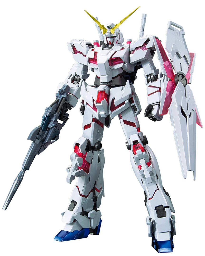 Bandai Japan Bandai Hobby Unicorn Gundam (Red/Green Twin Frame Edition) Titanium Finish 1/100 MG Model Kit 1 Bandai Japan Bandai Hobby Unicorn Gundam (Red/Green Twin Frame Edition) Titanium Finish 1/100 MG Model Kit
