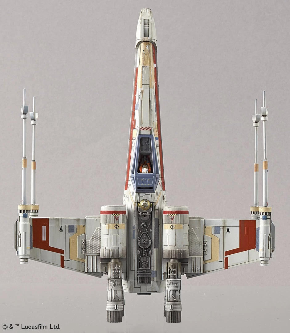 Bandai Japan Gundam Bandai Hobby Star Wars X-Wing Red Squadron (Special Set) 1/144 & 1/72 Model Kit 2 Bandai Japan Gundam Bandai Hobby Star Wars X-Wing Red Squadron (Special Set) 1/144 & 1/72 Model Kit