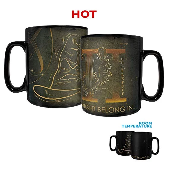 Morphing Mugs Harry Potter Celestial Hogwarts Houses - Hufflepuff 16-oz Heat-Activated Mug