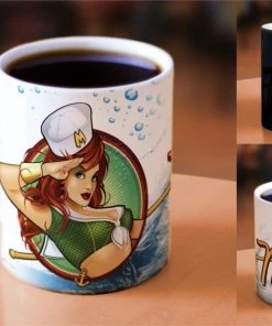 Morphing Mugs DC Comics Justice League (Mera Bombshell) Heat-Sensitive Mug