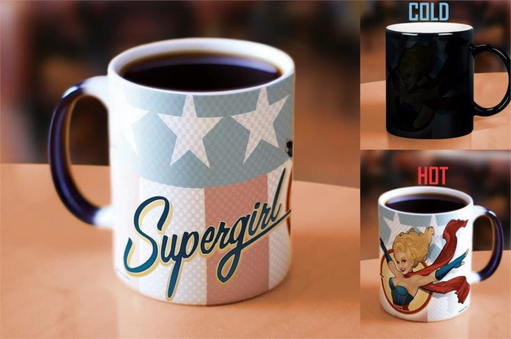 Morphing Mugs DC Comics Justice League (Supergirl Bombshell) Heat-Sensitive Mug 2 Morphing Mugs DC Comics Justice League (Supergirl Bombshell) Heat-Sensitive Mug