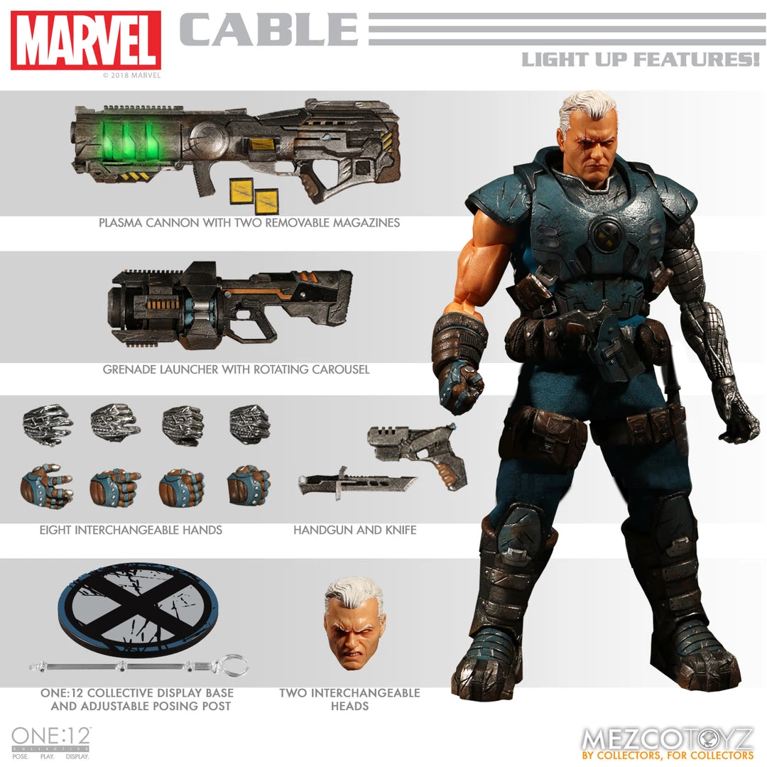 Mezco One:12 Collective Marvel - Cable 2 Mezco One:12 Collective Marvel - Cable