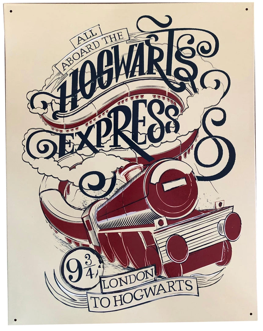 PopFun Harry Potter Tin Sign Collection - Hogwarts Express 1 PopFun Harry Potter Tin Sign Collection - Hogwarts Express
