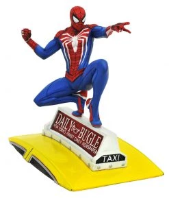 Diamond Select Toys Diamond Select Marvel Gallery Spider-Man (PS4 On A Taxi Ver.) PVC Figure