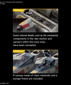 Bandai Japan Gundam Bandai Hobby Star Wars: Rise Of Skywalker - Red 5 X-Wing StarFighter 1/144 Miniature Model Kit