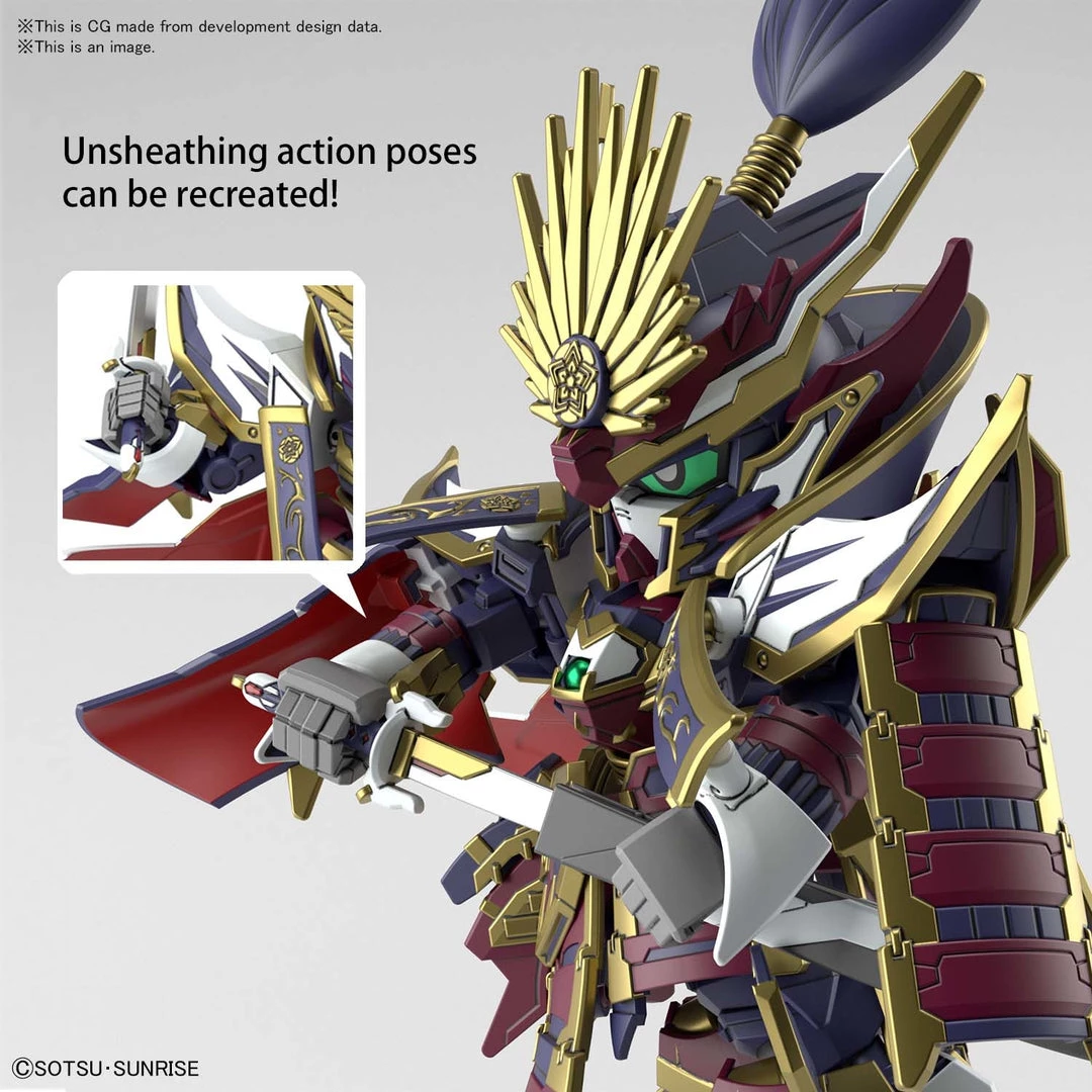 Bandai Japan Bandai Hobby SD Gundam World - #02 Nobunaga Epyon Gundam SD Model Kit 6 Bandai Japan Bandai Hobby SD Gundam World - #02 Nobunaga Epyon Gundam SD Model Kit