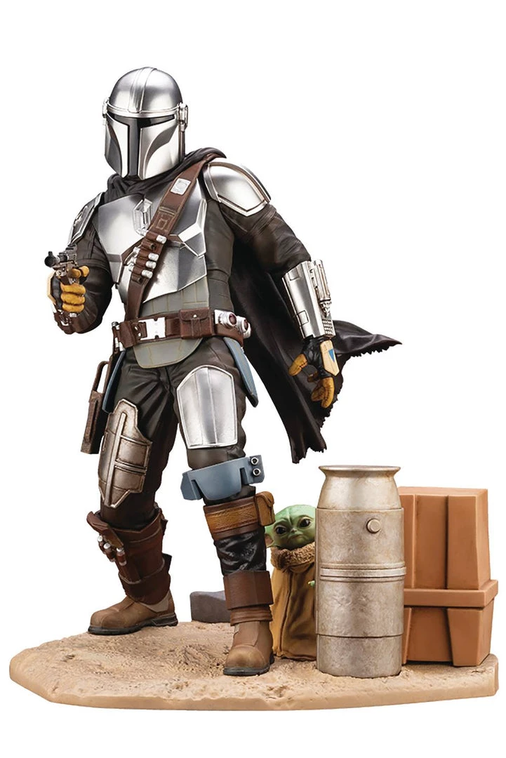 Kotobukiya Star Wars: The Mandalorian - Mandalorian & Child ArtFX+ Statue 1 Kotobukiya Star Wars: The Mandalorian - Mandalorian & Child ArtFX+ Statue