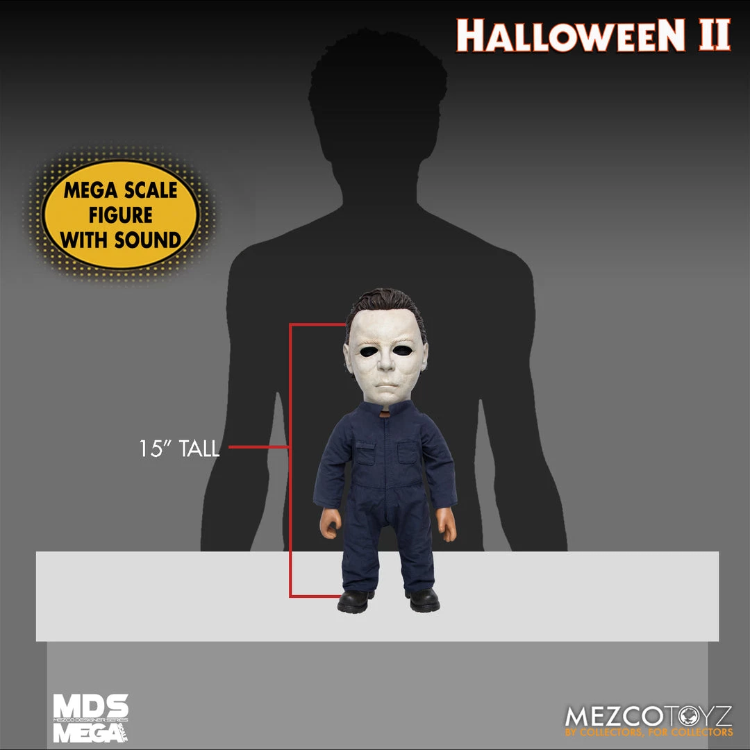 Mezco Designer Series Mega-Scale Halloween 2 - Michael Myers 15-inch Action Figure Horror 2 Mezco Designer Series Mega-Scale Halloween 2 - Michael Myers 15-inch Action Figure Horror