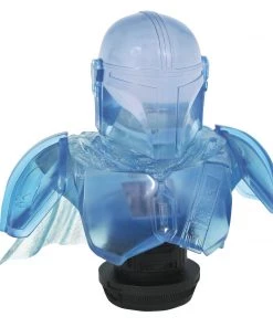 Diamond Select Toys Star Wars: Legends In 3D - Mandalorian Hologram 1/2 Scale Light-Up Mini-Bust (2021 SDCC Exclusive)