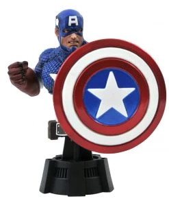 Diamond Select Toys Marvel Legends 3D - Captain America Comic Bust