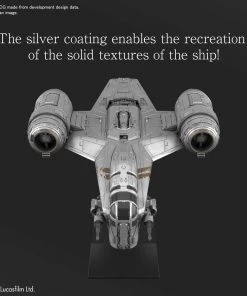 Bandai Japan Bandai Hobby Star Wars: The Mandalorian - Razor Crest (Silver Coated Ver.) Model Kit 4 Bandai Japan Bandai Hobby Star Wars: The Mandalorian - Razor Crest (Silver Coated Ver.) Model Kit