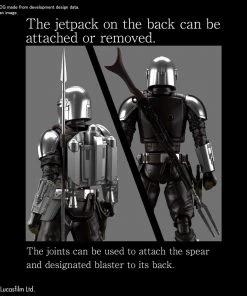 Bandai Japan Gundam Bandai Hobby Star Wars: The Mandalorian - Mandalorian Beskar Armor Silver 1/12 Model Kit 8 Bandai Japan Gundam Bandai Hobby Star Wars: The Mandalorian - Mandalorian Beskar Armor Silver 1/12 Model Kit