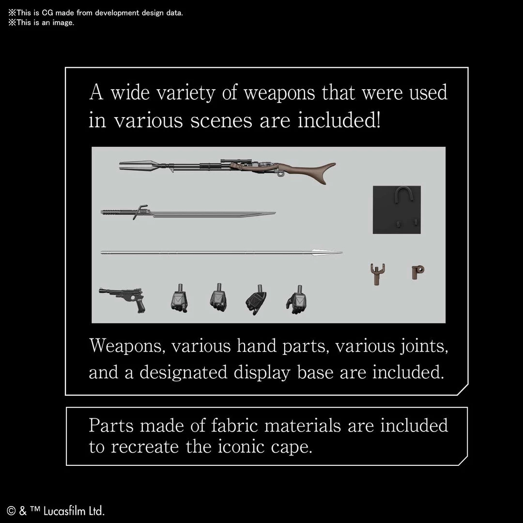 Bandai Japan Gundam Bandai Hobby Star Wars: The Mandalorian - Mandalorian Beskar Armor Silver 1/12 Model Kit 5 Bandai Japan Gundam Bandai Hobby Star Wars: The Mandalorian - Mandalorian Beskar Armor Silver 1/12 Model Kit