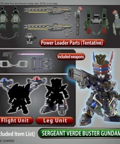 Bandai Japan Bandai Hobby SD Gundam World - Sergent Verde Buster Gundam DX Set SD Model Kit