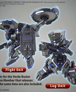 Bandai Japan Bandai Hobby SD Gundam World - Sergent Verde Buster Gundam DX Set SD Model Kit