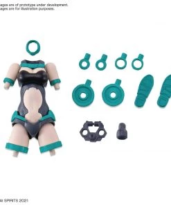 Bandai Japan Bandai Hobby 30 Minute Sisters - Option Parts Set 1 Body Type A01 Color B Model Kit Gundam