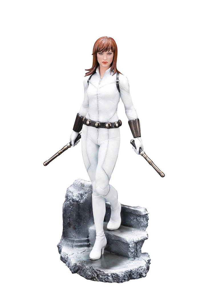 Kotobukiya Marvel - Black Widow White Costume ArtFX Statue 1 Kotobukiya Marvel - Black Widow White Costume ArtFX Statue