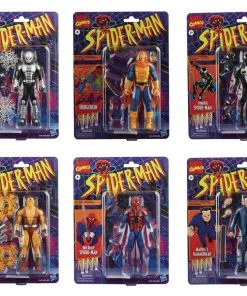 Hasbro Marvel Legends Spider-Man Wave 2 Retro Action Figures (Set Of 6)