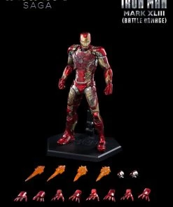 ThreeZero Marvel: Avengers - Iron Man MK43 Battle Damage DLX 1/12 Scale Action Figure