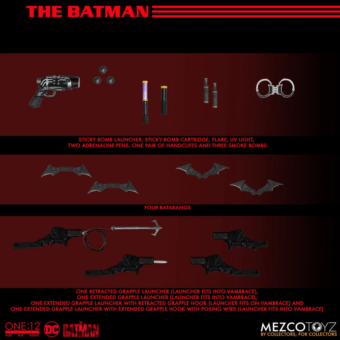 Mezco One:12 Collective DC Comcis: The Batman - Batman DC Comics 4 Mezco One:12 Collective DC Comcis: The Batman - Batman DC Comics