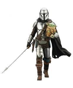 Kotobukiya Star Wars: The Mandalorian - Beskar Mando & Grogru ArtFX Statue