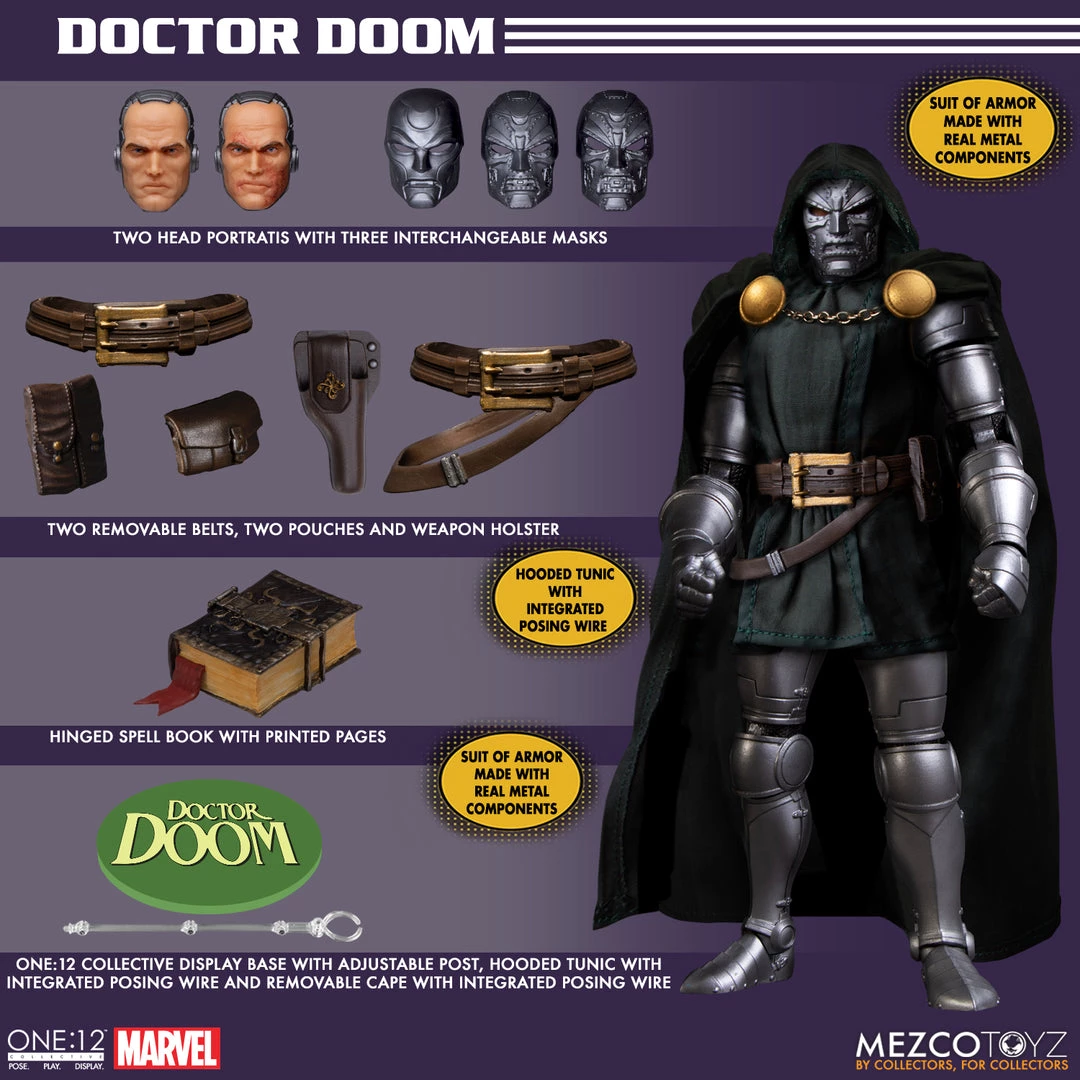 Mezco One:12 Collective Marvel - Dr. Doom DLX 5 Mezco One:12 Collective Marvel - Dr. Doom DLX