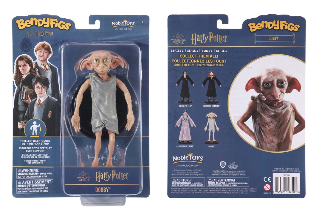 The Noble Collection Harry Potter - Dobby Bendy Figure 2 The Noble Collection Harry Potter - Dobby Bendy Figure