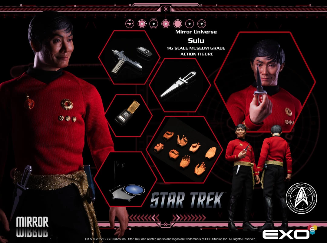 EXO-6 Star Trek: TOS - Mirror Universe Sulu 1/6 Scale Figure 2 EXO-6 Star Trek: TOS - Mirror Universe Sulu 1/6 Scale Figure