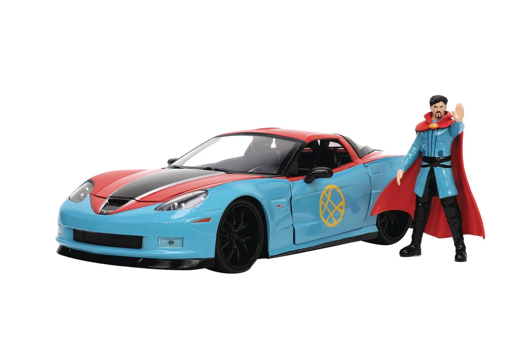 Jada Toys Marvel - Dr. Stange 2006 Corvette 1/24 Vehicle 1 Jada Toys Marvel - Dr. Stange 2006 Corvette 1/24 Vehicle