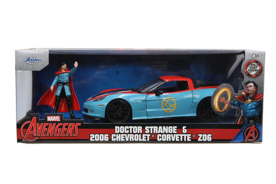 Jada Toys Marvel - Dr. Stange 2006 Corvette 1/24 Vehicle 2 Jada Toys Marvel - Dr. Stange 2006 Corvette 1/24 Vehicle