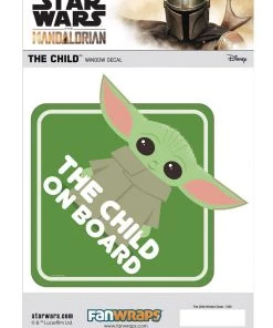 FanWraps Star Wars: The Mandalorian - "The Child On Board" Window Decal