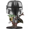 Funko Pop! Star Wars - The Mandalorian With The Child Chrome 10-inch Super-Sized Pop