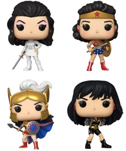 Funko Pop! Heroes: DC Comics - Wonder Woman 80th Anniversary (Set Of 4)