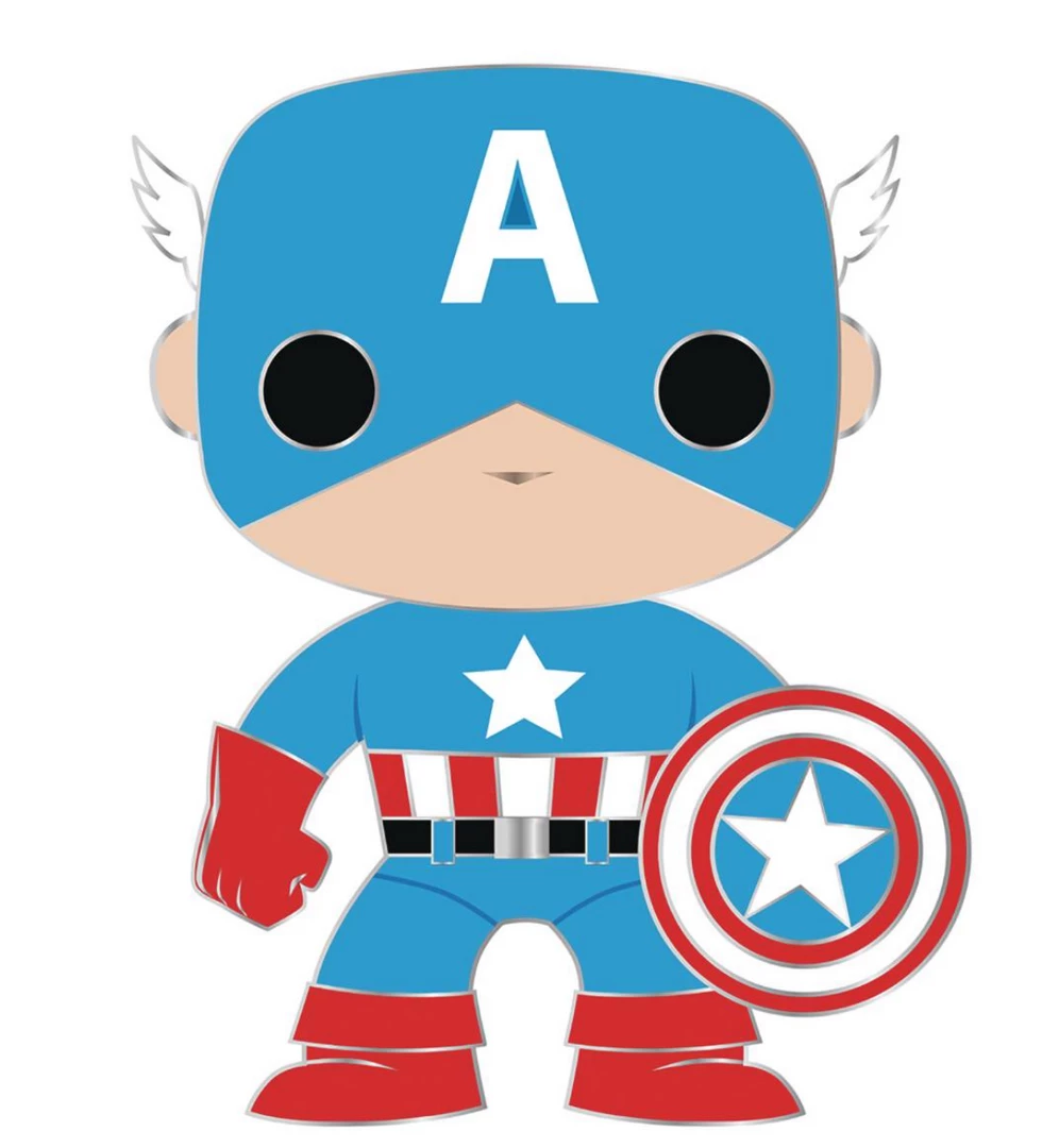 Funko Pop! Pins: Marvel - Captain America 1 Funko Pop! Pins: Marvel - Captain America