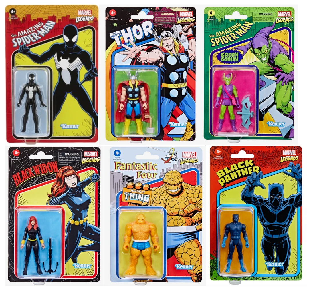 Hasbro Marvel Legends Retro Collection Series 6 Action Figures (Set Of 6) 1 Hasbro Marvel Legends Retro Collection Series 6 Action Figures (Set Of 6)