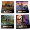 Trend Setters Thomas Kinkade Star Wars "The Mandalorian Collection" StarFire Prints Glass Coaster Set