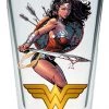 PopFun Toon Tumblers DC Comics: Wonder Woman (Modern Version) 16 Oz Pint Glass