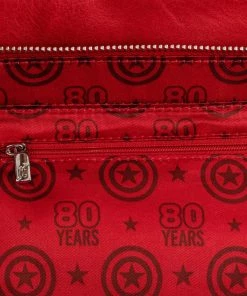 Loungefly Marvel - Captain America Floral Shield Crossbody Bag 5 Loungefly Marvel - Captain America Floral Shield Crossbody Bag